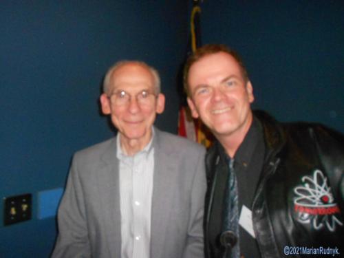 Here I am with my former boss, Ed Stone, on Nov. 16, 2017 at the exclusive Voyager Mission 40th Anniversary event held at Northrop. Ed Stone was the Project Scientist for Voyager, as well as former Director of JPL.

(c)2017MarianRudnyk

