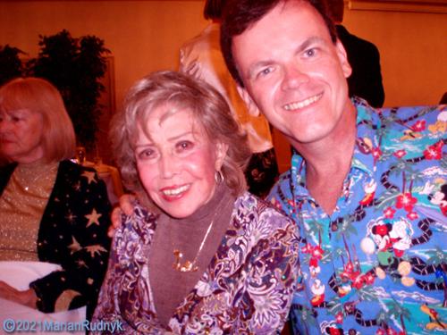 Here I am with birthday girl & animation voice acting legend June Foray at her 2007 celebrity birthday party. I had first met her almost 10 years earlier when "TITANIC" debuted & we were at a Hollywood event & she had wanted to meet me because of my work on "TITANIC" & NASA.
(c)2007MarianRudnyk