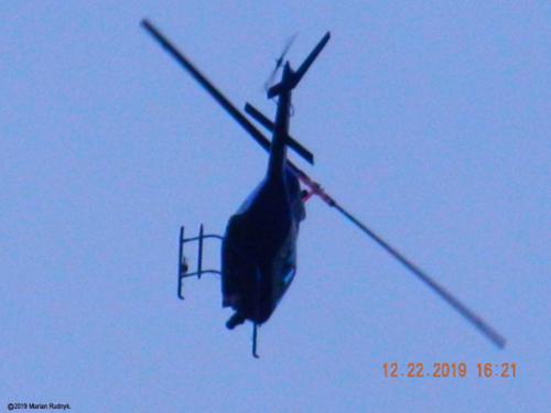 In this dramatic photo the helicopter suddenly veers around & swings in low directly at me. Make sure to check out the dramatic video of this event posted among my videos here. [(c)2019MarianRudnyk. All Rights Reserved.]