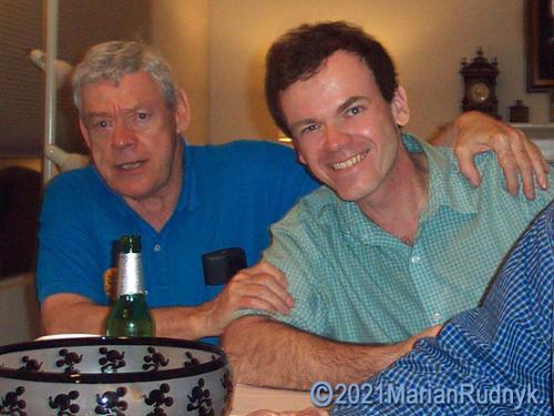 Here I am at the 2011 private birthday party for legendary Disney artist Jim Franzen.  Jim is a very dear friend who mentored me during my transition from NASA to Hollywood & helped me refine my artistic skills too.
(c)2011MarianRudnyk